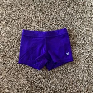 Varsity spandex shorts